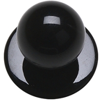 Buttons Black, 12 Pieces / Pack - Black