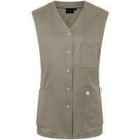 Sleeveless Ladies' Tunic Essential, from Sustainable Material, 65% GRS Certified Recycled Polyester / 35% Conventional Cotton - Sage