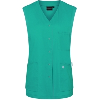 Sleeveless Ladies' Tunic Essential, from Sustainable Material, 65% GRS Certified Recycled Polyester / 35% Conventional Cotton - Emerald green