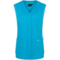 Sleeveless Ladies' Tunic Essential, from Sustainable Material, 65% GRS Certified Recycled Polyester / 35% Conventional Cotton - Pacific blue