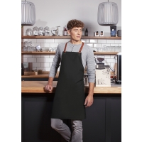 Bib Apron Green-Generation, from Sustainable Material, Recycled Polyester - Black