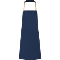 Bib Apron New-Nature, from sustainable material, 65 % GRS Certified Recycled Polyester / 35 % Conventional Cotton - Steel blue