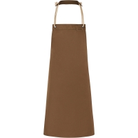 Bib Apron New-Nature, from sustainable material, 65 % GRS Certified Recycled Polyester / 35 % Conventional Cotton - Cinnamon
