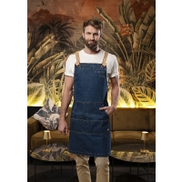 Bib Apron Denim Urban-Style - Denim blue