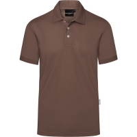 Men's Workwear Polo Shirt Modern-Flair, from Sustainable Material, 51% GRS Certified Recycled Polyester / 47% Conventional Cotton / 2% Conventional Elastane - Light brown