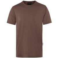 Men's Workwear T-Shirt Casual-Flair, from Sustainable Material, 51% GRS Certified Recycled Polyester / 46% Conventional Cotton / 3% Conventional Elastane - Light brown