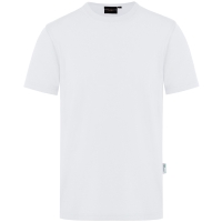 Men's Workwear T-Shirt Casual-Flair, from Sustainable Material, 51% GRS Certified Recycled Polyester / 46% Conventional Cotton / 3% Conventional Elastane - White