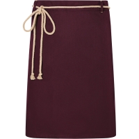 Waist Apron New-Nature, from sustainable material, 65% GRS Certified Recycled Polyester / 35% Conventional Cotton - Aubergine