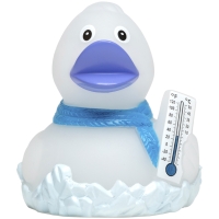Squeaky duck frosty - White