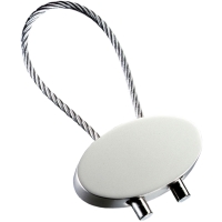 Key Ring - Matt silver finish