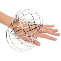 Kinetic Spring Toy - Silver