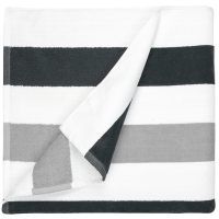 Beach Towel Stripe - Anthracite/Light Grey