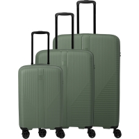 AIR STRIPE  3-piece suitcase set L/M exp./S Slim - Green